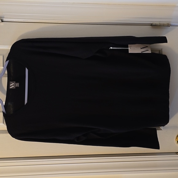 WORTHINGTON BRAND WOMEN'S PETITE PLUS BLACK PULLOVER CREWNECK SWEATER SIZE PXXL - Picture 2 of 15